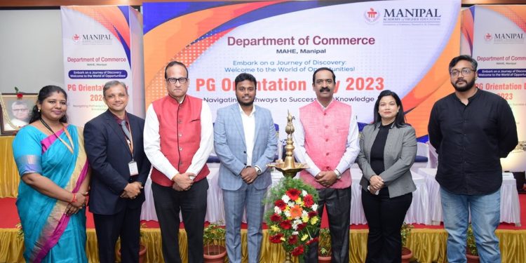 ಮಣಿಪಾಲ :2023ರ ಸ್ನಾತಕೋತ್ತರ ವಿದ್ಯಾರ್ಥಿಗಳ ಹೊಸ ಬ್ಯಾಚ್ ಅನ್ನು ಹೆಮ್ಮೆಯಿಂದ ಸ್ವಾಗತಿಸಿದ MAHE ಯ ವಾಣಿಜ್ಯ ವಿಭಾಗ..!!