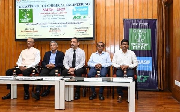 A two day national level conference on “Advanced Materials for Environmental Sustainability-AMES-2023” was organized by Department of Chemical Engineering M,I,T Manipal ..!!
