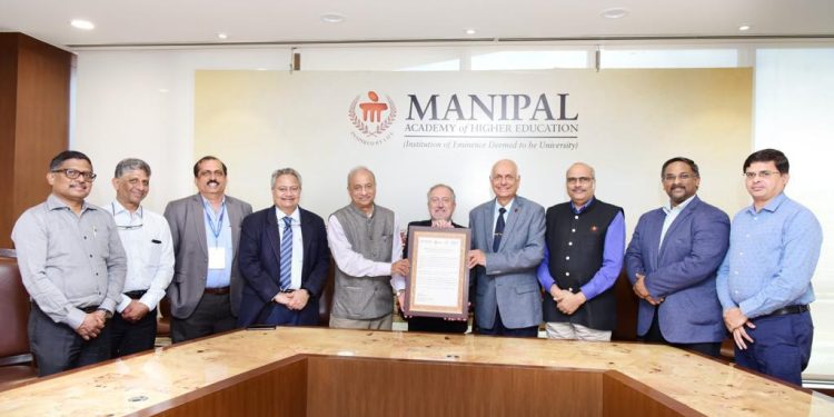 ಮಣಿಪಾಲ್ ಅಕಾಡೆಮಿ ಆಫ್ ಹೈಯರ್ ಎಜುಕೇಶನ್ಗೆ ಫೊಟೊಮಾಡ್ಯುಲೇಶನ್ ಥೆರಪಿಯ ಜಾಗತಿಕ ಸಂಘಟನೆಯಿಂದ ಶ್ರೇಷ್ಠ ಸಂಸ್ಥೆಯಾಗಿ ಮಾನ್ಯತೆ..!!