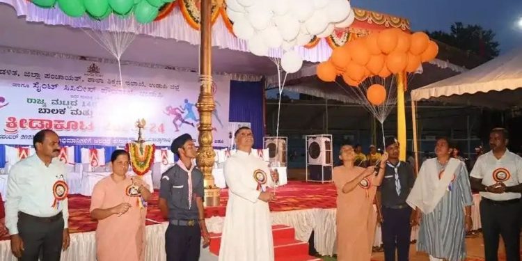 ಉಡುಪಿ: 14ರ ವಯೋಮಾನದ ಶಾಲಾ ಬಾಲಕ ಬಾಲಕಿಯರ ರಾಜ್ಯಮಟ್ಟದ ಮಟ್ಟದ ಕ್ರೀಡಾಕೂಟಕ್ಕೆ ಚಾಲನೆ..!!