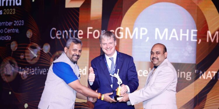 ಮಾಹೆಯ cGMP ಕೇಂದ್ರ,ಮಣಿಪಾಲಕ್ಕೆ ಗುಣಮಟ್ಟದ ಭರವಸೆಯಲ್ಲಿ ಶ್ರೇಷ್ಠತೆಗಾಗಿ 2023 ರ ಪ್ರತಿಷ್ಠಿತ ಇಂಡಿಯಾ ಫಾರ್ಮಾ ಪ್ರಶಸ್ತಿ..!!