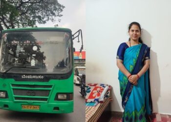 ಬೆಂಗಳೂರು : ಬಿಎಂಟಿಸಿ ಬಸ್ ಡಿಕ್ಕಿಯಾಗಿ ಗ್ರಹಿಣಿ ಸಾವು..!!