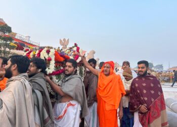 ಅಯೊಧ್ಯೆ : ರಾಮಲಲ್ಲಾ ನಿಗೆ ಪಲ್ಲಕ್ಕಿ ಉತ್ಸವ..!!