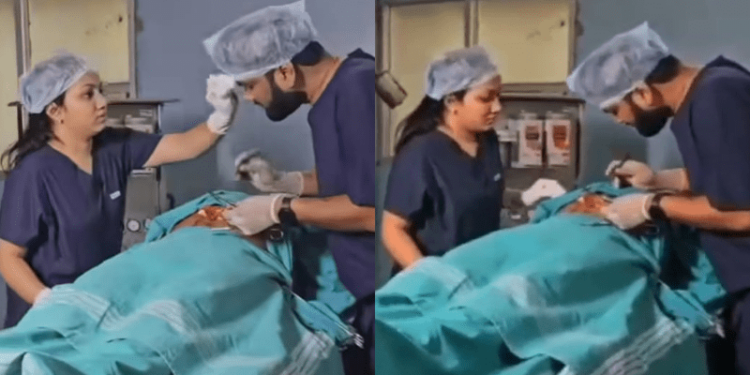 ಆಪರೇಷನ್ ಥಿಯೇಟರ್‌ನಲ್ಲಿ ಪ್ರಿ-ವೆಡ್ಡಿಂಗ್ ಶೂಟ್! ವೈದ್ಯ ಜೋಡಿ ವಿರುದ್ಧ ಭಾರೀ ಆಕ್ರೋಶ..!!
