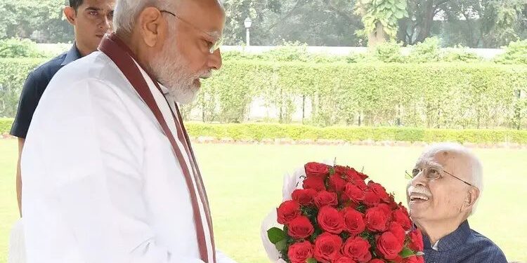 ಬಿಜೆಪಿ ಹಿರಿಯ ನಾಯಕ ಎಲ್.ಕೆ.  ಅಡ್ವಾಣಿ ಅವರಿಗೆ ಭಾರತ ರತ್ನ  ಘೋಷಣೆ..!!