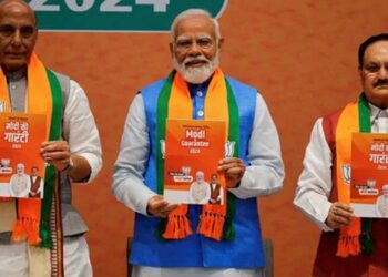 ಲೋಕಸಭಾ ಚುನಾವಣೆ :ಬಿಜೆಪಿಯ ಪ್ರಣಾಳಿಕೆ ಸಂಕಲ್ಪ ಪತ್ರ ಬಿಡುಗಡೆಗೊಳಿಸಿದ ಪ್ರಧಾನಿ ಮೋದಿ..!!