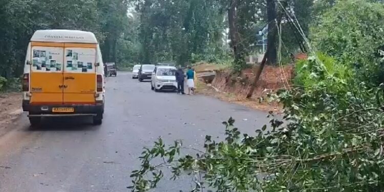 ವರಂಗ : ವಿದ್ಯುತ್ ಕಂಬ ಉರುಳಿ ಪಡುಕುಡೂರ್ ಮುನಿಯಾಲು ರಸ್ತೆ ಸಂಪರ್ಕ ತಾತ್ಕಾಲಿಕ ಕಡಿತ..!!