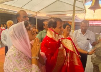 ಉಚ್ಚಿಲ ಶ್ರೀ ಮಹಾಲಕ್ಷ್ಮೀ ದೇವಸ್ಥಾನಕ್ಕೆ ಮಾಜಿ ಕೇಂದ್ರ ಸಚಿವರಾದ ಶ್ರೀ ಸುರೇಶ್ ಪ್ರಭು ದಂಪತಿ ಭೇಟಿ..!!