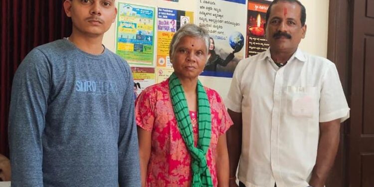 ಉಡುಪಿ :ಕೊನೆಗೂ ಮಗನ ಸೇರಿದ ತಾಯಿ..!!