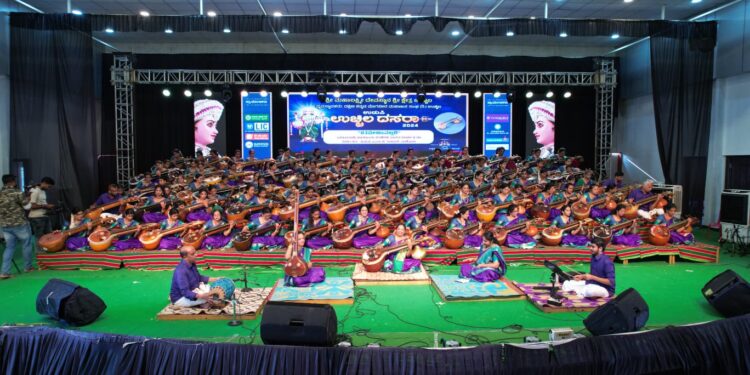 ಉಡುಪಿ ಉಚ್ಚಿಲ ದಸರಾ 2024 : ಏಕಕಾಲಕ್ಕೆ ನೂರೊಂದು ವೀಣೆಗಳ ವಾದನ..!!