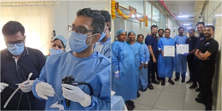 ದಕ್ಷಿಣ ಭಾರತದಲ್ಲೇ ಮೊದಲನೆಯ ಬಾರಿಗೆ ಮಣಿಪಾಲದ ಕಸ್ತೂರ್ಬಾ ಆಸ್ಪತ್ರೆಯಲ್ಲಿ ಅನ್ನನಾಳದ ರಂಧ್ರದ ತೊಂದರೆಗೆ ನವೀನ ಎಂಡೋಸ್ಕೋಪಿಕ್ ಚಿಕಿತ್ಸೆ..!!