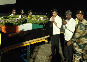 ಉಡುಪಿಗೆ ಆಗಮಿಸಿದ ಯೋಧ ಅನೂಪ್ ಪಾರ್ಥಿವ ಶರೀರ..!!