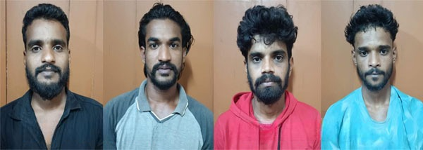 ಉಡುಪಿ: ಗಾಂಜಾ ಮಾರಾಟ ಮಾಡಲು ಯತ್ನಿಸುತ್ತಿದ್ದ ನಾಲ್ವರ ಬಂಧನ..!!