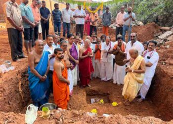 ಪರ್ಕಳ :ಶ್ರೀ ಮಹಾಲಿಂಗೇಶ್ವರ ಮಹಾಗಣಪತಿ ದೇವಸ್ಥಾನದ ಶ್ರೀ ಅಯ್ಯಪ್ಪ ಸ್ವಾಮಿ ಗುಡಿಯ ಶಿಲಾನ್ಯಾಸ ಸಮಾರಂಭ..!!