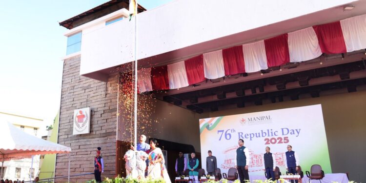 ಮಣಿಪಾಲ ಅಕಾಡೆಮಿ ಆಫ್ ಹೈಯರ್ ಎಜುಕೇಶನ್ ನಲ್ಲಿ 76 ನೇ ಗಣರಾಜ್ಯೋತ್ಸದ ಆಚರಣೆ..!!