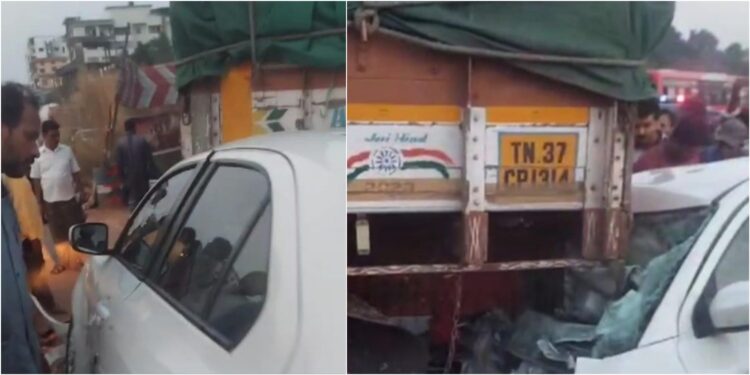 ಸಂತೆಕಟ್ಟೆ : ಲಾರಿಗೆ ಹಿಂಬದಿಯಿಂದ ಡಿಕ್ಕಿ ಹೊಡೆದ ಕಾರು : ಚಾಲಕ ಮತ್ತು ಪ್ರಯಾಣಿಕರಿಗೆ ಗಾಯ..!!