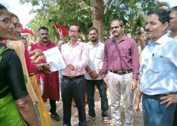 ಉಡುಪಿ :ಉದ್ಯೋಗ ಖಾತರಿ ಯೋಜನೆಯ ಸಮಸ್ಯೆ ಮುಂದಿಟ್ಟು ಪ್ರತಿಭಟನೆ…!!