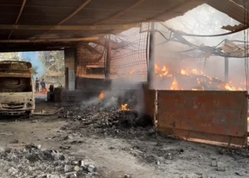 ಬ್ರಹ್ಮಾವರ : ಎಸ್‌ಎಲ್‌ಆರ್‌ಎಂ ಘಟಕದಲ್ಲಿ ಭಾರಿ ಅಗ್ನಿ ಅವಘಡ..!!