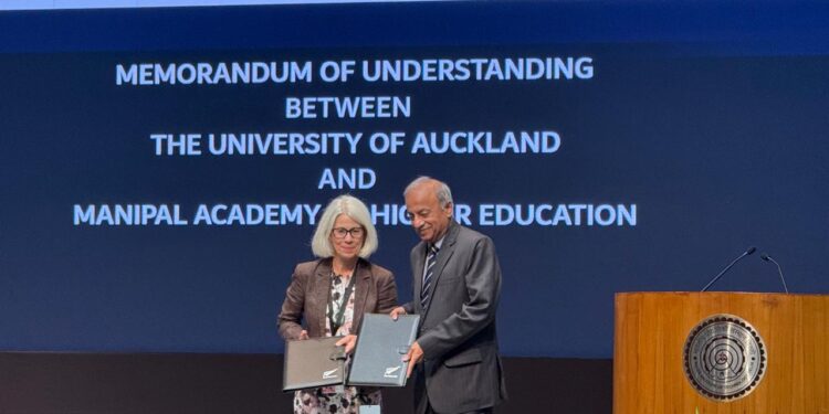 ಶೈಕ್ಷಣಿಕ ಸಹಯೋಗದಲ್ಲಿ ಸುಧಾರಣೆ: ಮಣಿಪಾಲ್ ಅಕಾಡೆಮಿ ಆಫ್ ಹೈಯರ್ ಎಜುಕೇಶನ್ ಮತ್ತು ಆಕ್ಲೆಂಡ್ ವಿಶ್ವವಿದ್ಯಾನಿಲಯದಿಂದ ಒಪ್ಪಂದಕ್ಕೆ ಸಹಿ..!!