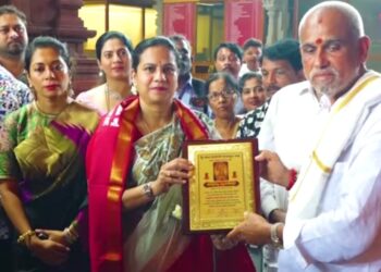 ಕಾಪು ಹೊಸ ಮಾರಿಗುಡಿ ದೇವಸ್ಥಾನಕ್ಕೆ ಅಶ್ವಿನಿ ಪುನೀತ್ ರಾಜ್‌ಕುಮಾರ್ ಭೇಟಿ..!!