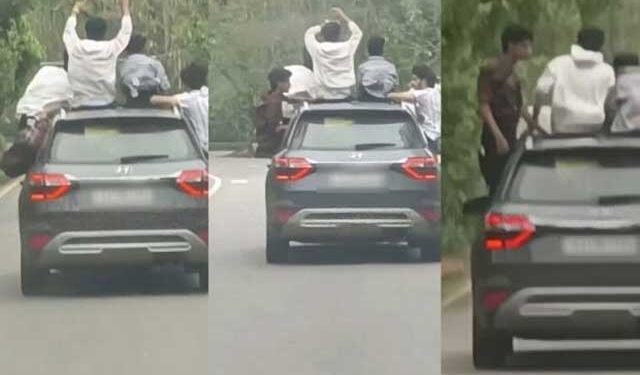 ಸುಳ್ಯ: ಚಲಿಸುತ್ತಿದ್ದ ಕಾರಿನಲ್ಲಿ ಯುವಕರಿಂದ ಸ್ಟಂಟ್;ಸಾಮಾಜಿಕ ಜಾಲತಾಣದಲ್ಲಿ ವಿಡಿಯೋ ವೈರಲ್..!!