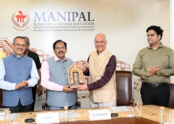 ಮಣಿಪಾಲ ಮಾಹೆಗೆ ಕರ್ನಾಟಕ ರಾಜ್ಯ ಗೃಹ ಸಚಿವ ಪರಮೇಶ್ವರ್ ಭೇಟಿ