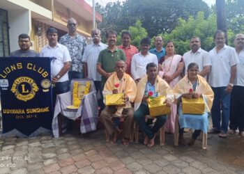 ಲಯನ್ಸ್ ಕ್ಲಬ್ ಉದ್ಯಾವರ ಸನ್ ಶೈನ್ – ಸ್ವಚ್ಛತಾ ಸಿಬ್ಬಂದಿಗಳಿಗೆ ಸನ್ಮಾನ..!!