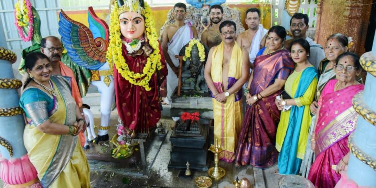 ದೊಡ್ಡಣಗುಡ್ಡೆ ಶ್ರೀ ದುರ್ಗಾ ಆದಿಶಕ್ತಿ ಕ್ಷೇತ್ರ – ಏಕದಾರು ಬಿಂಬದಲ್ಲಿ ಕಾಮಧೇನು ಸ್ಥಾಪನೆ..!!