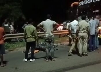 ಉಡುಪಿ :ಎಕ್ಸ್‌ಪ್ರೆಸ್ ಬಸ್ ಬೈಕ್ ಗೆ ಡಿಕ್ಕಿ ; ಸವಾರ ಸ್ಥಳದಲ್ಲೇ ಸಾವು..!!