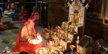 ಶ್ರೀ ಕೃಷ್ಣ ಮಠದ ಚಂದ್ರ ಶಾಲೆಯಲ್ಲಿ ಸಂಸ್ಥಾನಪೂಜೆ..!!