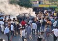 ಬೈಂದೂರು: ಫ್ಲೈಓವರ್ ಮೇಲೆ ಚಲಿಸುತ್ತಿದ್ದ ಕಾರಿನಲ್ಲಿ ಆಕಸ್ಮಿಕ ಬೆಂಕಿ; ಪ್ರಯಾಣಿಕರು ಅಪಾಯದಿಂದ ಪಾರು..!!