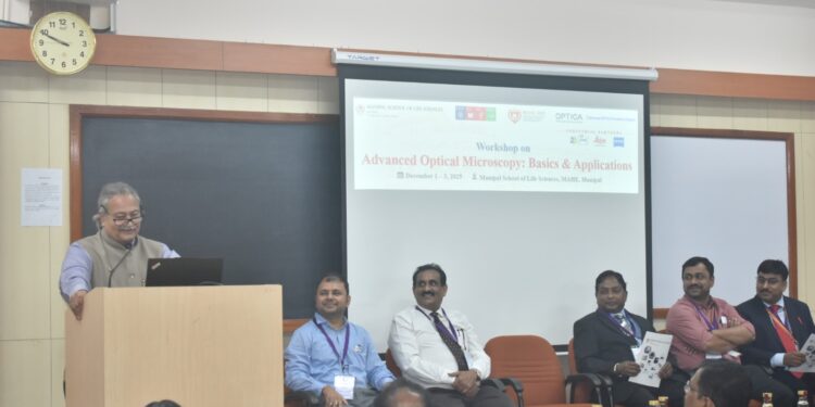 ಮಣಿಪಾಲ ಸ್ಕೂಲ್ ಆಫ್ ಲೈಫ್ ಸೈನ್ಸಸ್‌ನಲ್ಲಿ “ಅಡ್ವಾನ್ಸ್ಡ್ ಆಪ್ಟಿಕಲ್ ಮೈಕ್ರೋಸ್ಕೋಪಿ: ಬೇಸಿಕ್ಸ್ ಮತ್ತು ಅಪ್ಲಿಕೇಶನ್ಸ್” ಕಾರ್ಯಾಗಾರ ಉದ್ಘಾಟನೆ..!!
