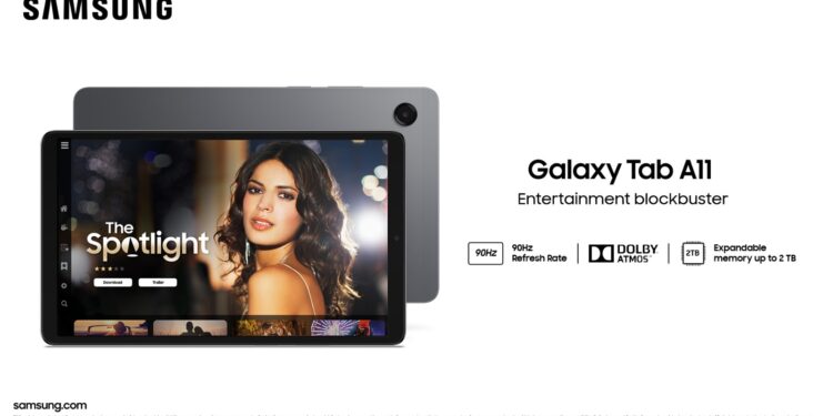 ದಿನನಿತ್ಯದ ಬಳಕೆಗೆ ಒದಗುವ ತೆಳುವಾದ ಮತ್ತು ಸೊಗಸಾದ ಟ್ಯಾಬ್ಲೆಟ್ ಗ್ಯಾಲಕ್ಸಿ ಟ್ಯಾಬ್ ಎ11 ಬಿಡುಗಡೆ ಮಾಡಿದ ಸ್ಯಾಮ್‌ಸಂಗ್..!!