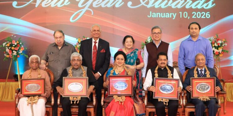 ಐವರು ಸಾಧಕರಿಗೆ ಮಾಹೆಯಲ್ಲಿ ‘ಹೊಸ ವರ್ಷದ ಪ್ರಶಸ್ತಿ-2026’ ಪ್ರಶಸ್ತಿ ಪ್ರದಾನ..!!