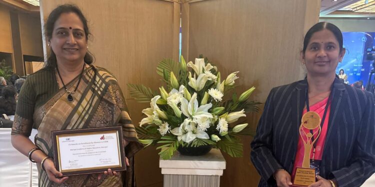 Manipal Academy of Higher Education bags CII Award on Excellence for Women in STEM for the consecutive year