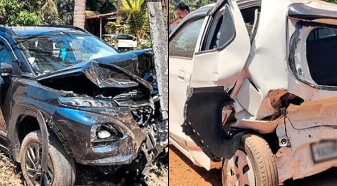 ರಾ.ಹೆ.66 ತೆಕ್ಕಟ್ಟೆ ಬಳಿ ಕಾರುಗಳ ನಡುವೆ ಅಪಘಾತ; ತಪ್ಪಿದ ಪ್ರಾಣಾಪಾಯ..!!