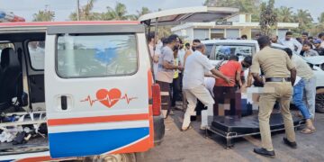 ನಾವುಂದ ಸಮೀಪ ಭೀಕರ ಅಪಘಾತ: ತಾಯಿ–ಮಗಳು ಮೃತ್ಯು, ನಾಲ್ವರಿಗೆ ಗಂಭೀರ ಗಾಯ