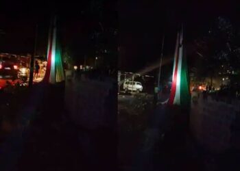 ಬಿರುಗಾಳಿ ಹೊಡೆತಕ್ಕೆ ಪುತ್ತೂರಿನಲ್ಲಿ ಬೃಹತ್ ರಾಷ್ಟ್ರಧ್ವಜ ಹಾನಿ…!