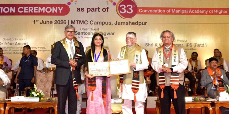ಜಮ್‌ಶೆಡ್‌ಪುರದ ಮಣಿಪಾಲ್ ಟಾಟಾ ವೈದ್ಯಕೀಯ ಕಾಲೇಜಿನ ಪ್ರಥಮ ಘಟಿಕೋತ್ಸವ ಸಂಭ್ರಮ: 133 ಯುವ ವೈದ್ಯರಿಗೆ ಪದವಿ ಪ್ರದಾನ