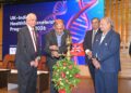 The 4th edition of the UK–India HealthTech Accelerator Programme 2026 was inaugurated at MAHE, Manipal, on July 22 by Chief Guest Shri Chandru Iyer, British Deputy High Commissioner to Karnataka, with Mr Mrutyunjay Suar, Chairman, BCKIC. (Left to right) Dr H S Ballal, Pro Chancellor, MAHE, Mr Mrutyunjay Suar, Mr Chandru Iyer and Dr Sharath K Rao, Vice Chancellor, MAHE, are in the picture.