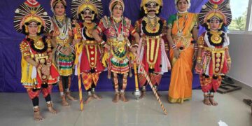 ರಾಜಾಪುರ ಸಾರಸ್ವತ ಸೊಸೈಟಿ ಮಹಾಸಭೆ ಪ್ರಯುಕ್ತ ‘ದ್ರೌಪದಿ ಪ್ರತಾಪ’ ಯಕ್ಷಗಾನ ಪ್ರದರ್ಶನ ನಡೆಯಿತು
