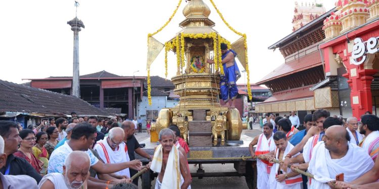 ಶ್ರೀ ಕೃಷ್ಣ ಮಠದಲ್ಲಿ ಜಗನ್ನಾಥ ದಾಸರ ಆರಾಧನೆ: ಕೃತಿಗಳ ಮೆರವಣಿಗೆ